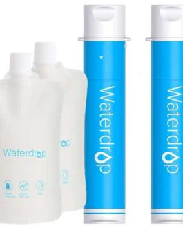 Lot de 2 pailles pour randonnées et voyages pour boire de l'eau potable.