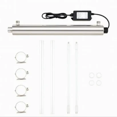 sterilisateur-6GPM-UV-25W - Boutique Diproclean Stérilisateur UV 6 GPM pour désinfecter l'eau de la maison.