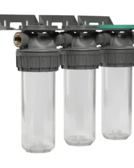 Entrée 3/4 laiton du filtre triple Ecosoft.