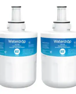 Filtres de remplacement Waterdrop WD-F18 pour purificateurs d'eau Samsung, certification NSF, garantissant une eau saine et pure, disponible chez Diproclean Boutique.