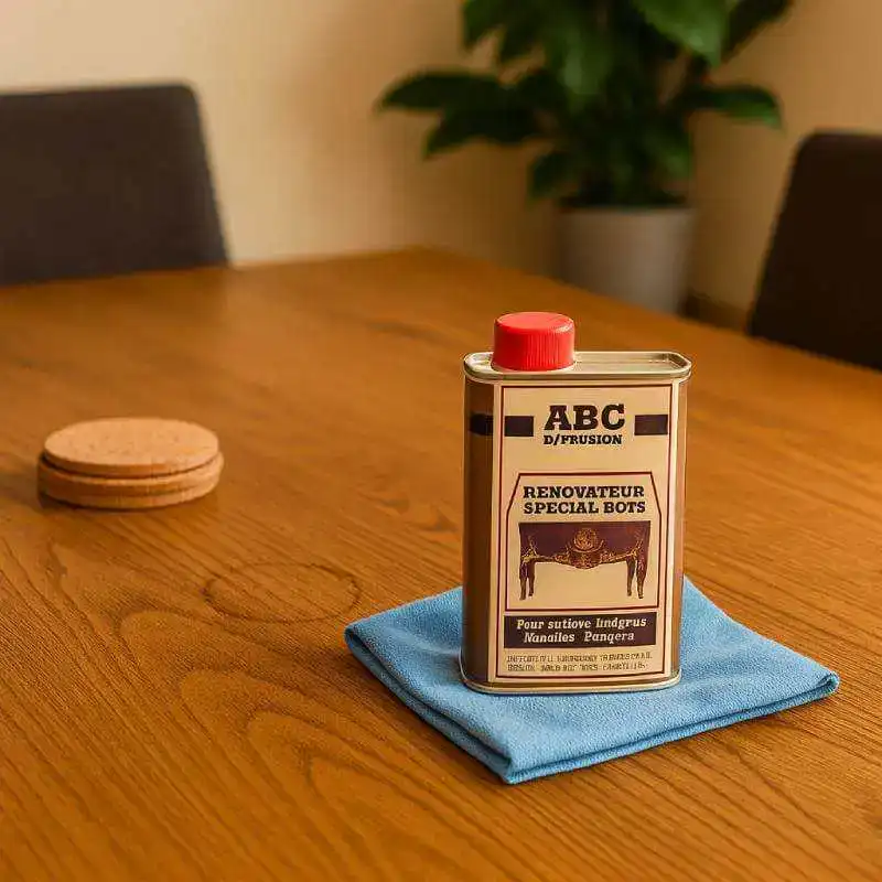 ABC-special-bois-table - Boutique Diproclean Produit nettoyant pour meubles anciens, rénovateur pour antiquités, entretien bois précieux, huile spéciale pour restauration meubles, sans substance nocive, destiné aux artisans et amateurs de restauration.