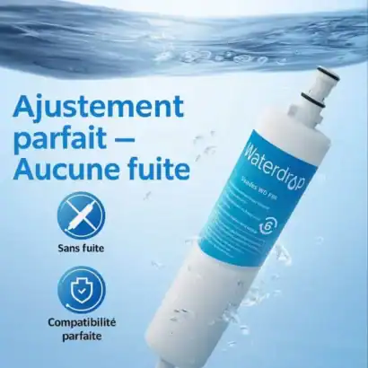 Filtre à eau Waterdrop WD F86 pour adoucisseur, purification optimale, sans fuite, compatible avec tous modèles, essential pour eau pure et saine.