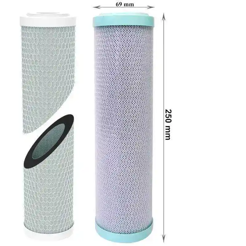 dimensions-cartouche-charbon - Boutique Diproclean Filtre antiparticules pour purificateur d'air, filtration HEPA, dimensions 250 mm x 69 mm, compatible avec les appareils Diproclean, améliore la qualité de l'air intérieur.