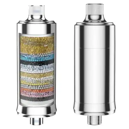 filtre-douche-chlore-durete - Boutique Diproclean Filtre à eau de douche avec cartouche filtrante, élimine chlore, calcaire et impuretés pour une peau et des cheveux plus sains. Accessoire de salle de bain anti-calcaire, hygiene et confort.