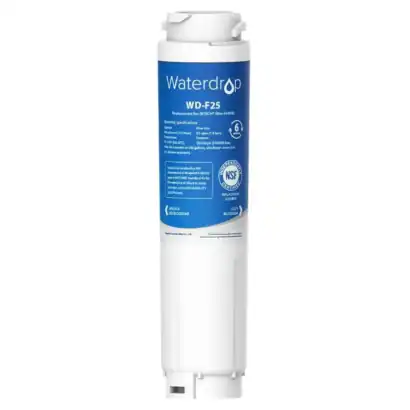Filtre Waterdrop WD-F25 pour fontaine à eau, remplaçable, certifié NSF, élimine le chlore et les impuretés, compatible avec les dispositifs Bosch, nettoyage et eau saine - Diproclean.