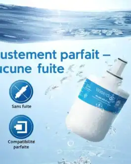 filtre-frigo-waterdrop - Boutique Diproclean Filtre de remplacement Waterdrop pour purificateur d'eau, compatibilité parfaite, sans fuite. Solutions efficaces pour une eau propre et saine.