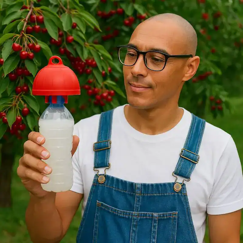 piege-rouge-cerises-mouche - Boutique Diproclean Pulvérisateur de jardin manuel avec liquide pour traitement des plantes, adapté pour l'entretien des cultures fruitières, légumes et fleurs.