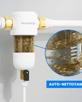 Filtre épurateur d'eau pour robinet, installation automatique, nettoyage sans effort, purification de l'eau domestique, filtre anticalcaire, Diproclean.