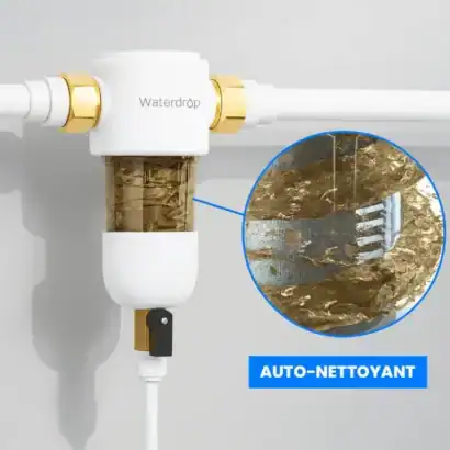 pre-filtre-auto-nettoyant - Boutique Diproclean Filtre épurateur d'eau pour robinet, installation automatique, nettoyage sans effort, purification de l'eau domestique, filtre anticalcaire, Diproclean.