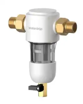 Filtre de plomberie Waterdrop pour système de filtration d'eau domestique, installation facile, haute performance, idéal pour une eau pure et saine.