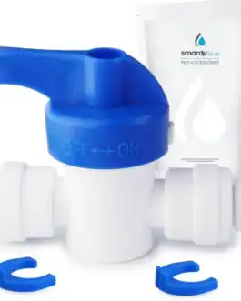 Robinet d'arrêt en plastique pour filtre à eau, facile à installer, pour système de filtration d'eau domestique, accessoire de qualité.
