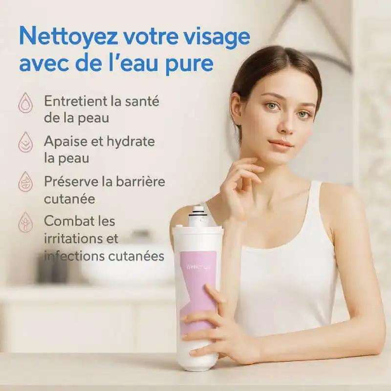 Nettoyage visage optimal. - Boutique Diproclean Soin visage à l'eau pure pour peau saine et hydratée.