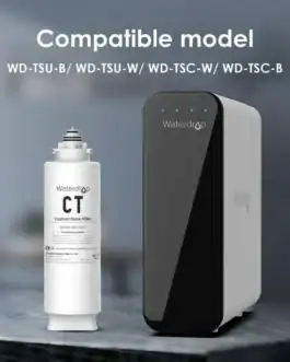 Filtres à eau Waterdrop CT avec système de filtration au charbon pour robinet, compatibles avec plusieurs modèles WD-TSC et WD-TSU.