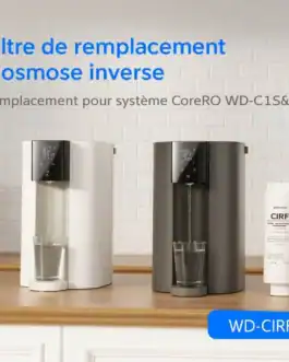 Filtres de remplacement pour systèmes d'osmose inverse, notamment CoreRO WD-C1S & C1H, pour une qualité d'eau optimale.