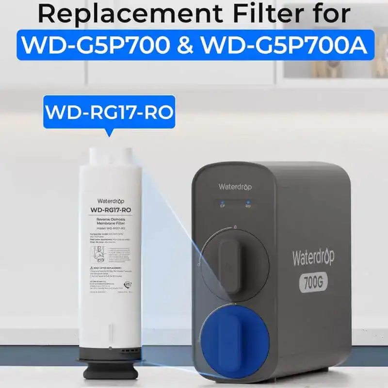 compatibilite-membrane-700-waterdrop - Boutique Diproclean Filtres de rechange pour Waterdrop WD-G5P700 & WD-GSP700A, filtre à eau pour système Waterdrop, haute performance, durable, compatibilité optimale.