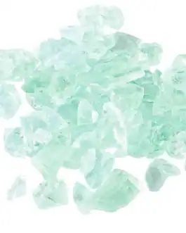 Gros grains de verre recyclé pour décoration intérieure ou extérieure, parfait pour embellir jardins, terrasses et espaces créatifs, avec une finition claire et éclatante.