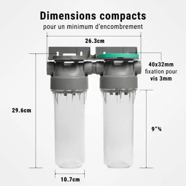 Filtre à eau compact Diproclean. - Boutique Diproclean Filtre à eau sous évier, filtre domestique, economie d'eau et filtration propre.