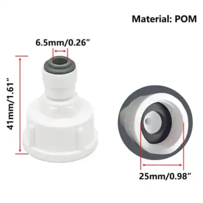 Pièce de rechange pour nettoyeur haute pression, diamètre 25mm, adaptable, matériau POM pour durabilité, idéal pour professionnel et particulier, référence Diproclean.