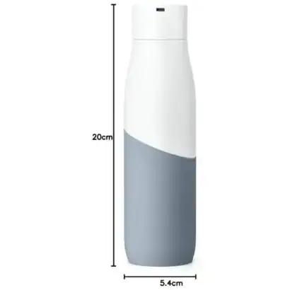 dimensions-gourde-bleue - Boutique Diproclean Diproclean-boutique-nettoyeur-automatique-compact, appareil de nettoyage portable pour la maison et le bureau, design moderne et léger, haute efficacité pour une propreté optimale.