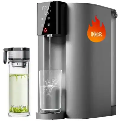 Distributeur d'eau chaude et froide pour entreprise, avec technologie avancée, hygiénique, facile d'utilisation, idéal pour bureaux et sanitaires, vente en ligne basée en France.