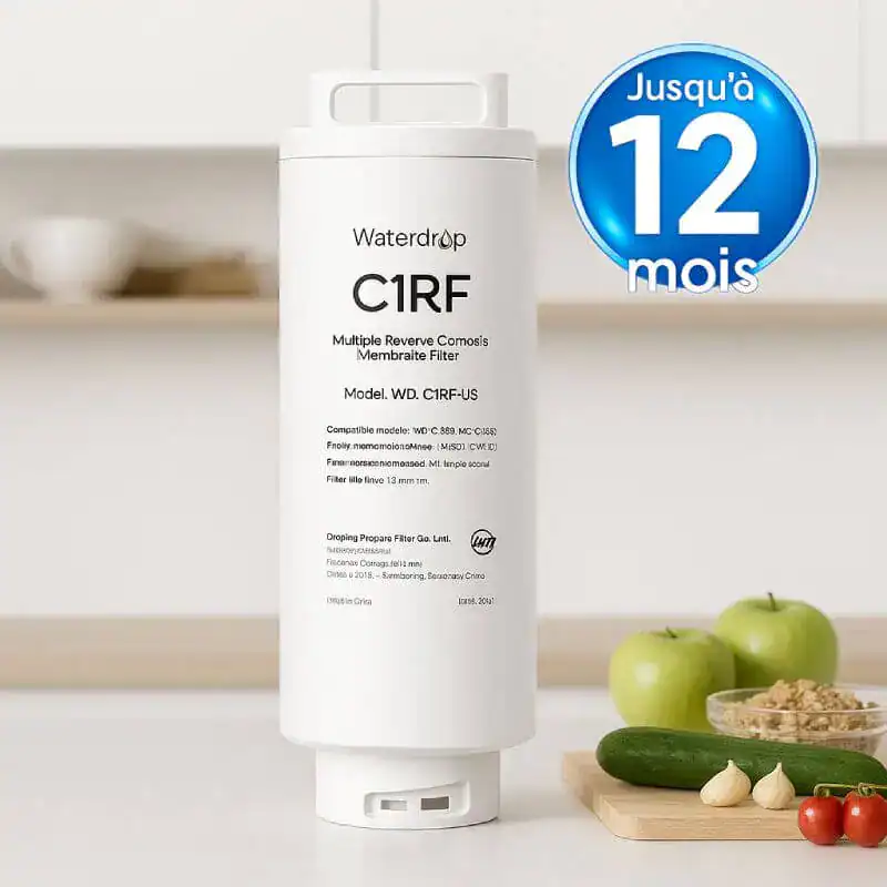 Filtre à eau de qualité pour appareils de plomberie.