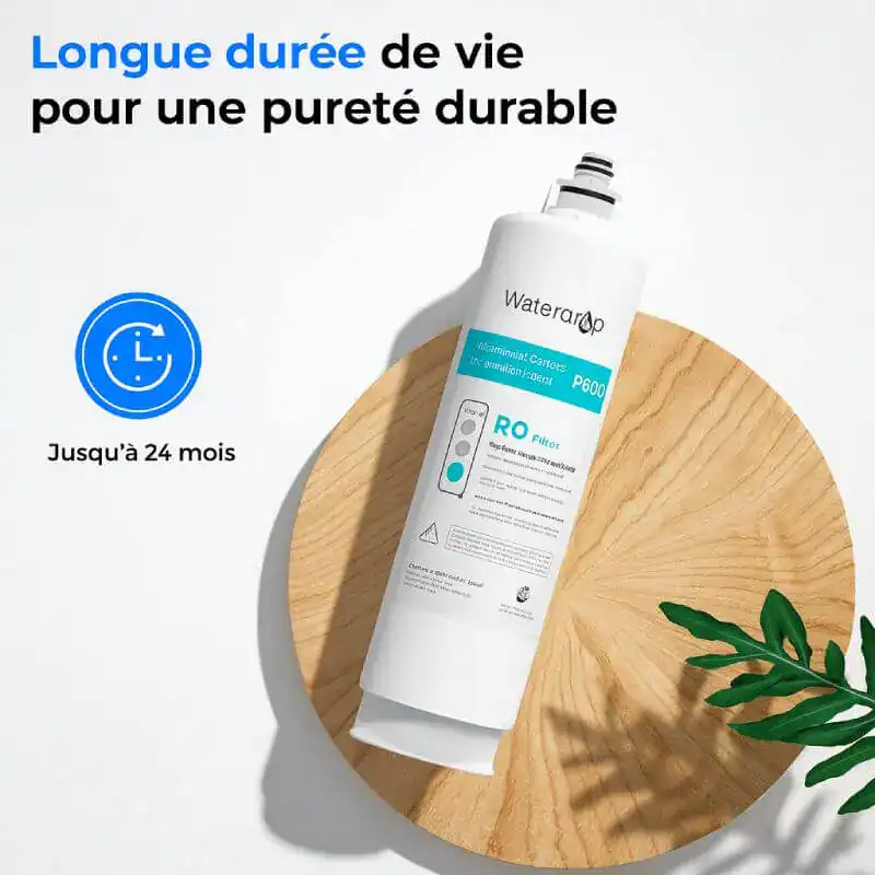 Filtreur d'eau compatible Wateraro, longue durée, jusqu'à 24 mois, pour une eau propre et saine, idéal pour la maison et la cuisine, accessoire pour filtre d'eau.