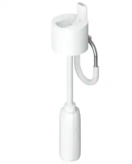 filtre-bec-gourde-blanc - Boutique Diproclean Lave-main industriel blanc avec flexible et support, idéal pour installation sanitaire et nettoyage professionnel.