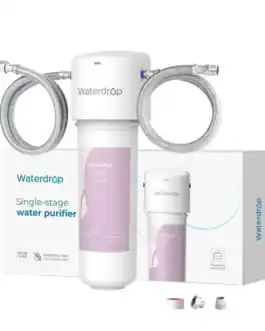 Filtre eau potable, Botique Diproclean, système purification d’eau, Waterdrop, élimination des impuretés, eau saine, installation facile, accessoire inclus.