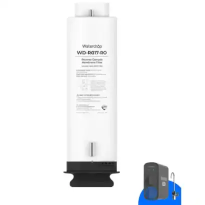 Filtre osmosis inverse WD-RG17-RO pour adoucisseur d'eau, purification optimale, installation facile, maintenance simple, accessoires disponibles.
