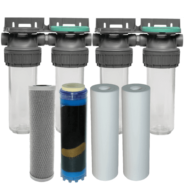 Pack filtration 4 étapes pour eau de ville