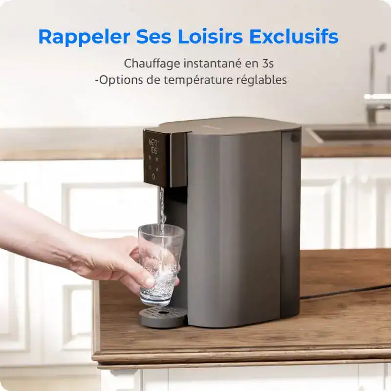 L'alimentation en eau instantanée.