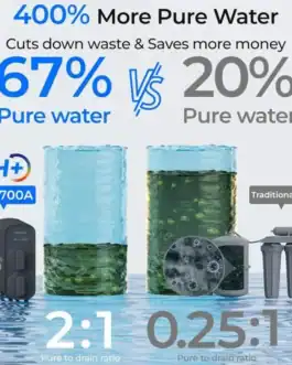 Ratio de la membrane d'osmose inverse du G5P700 alcalin Waterdrop.