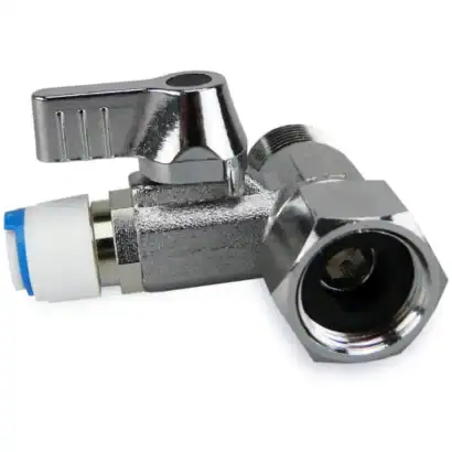 te-connecteur-eau-purificateur - Boutique Diproclean Régulateur de pression d'eau en acier chromé, idéal pour plomberie et systèmes hydrauliques. Facile à installer et fiable pour une distribution d'eau optimale.