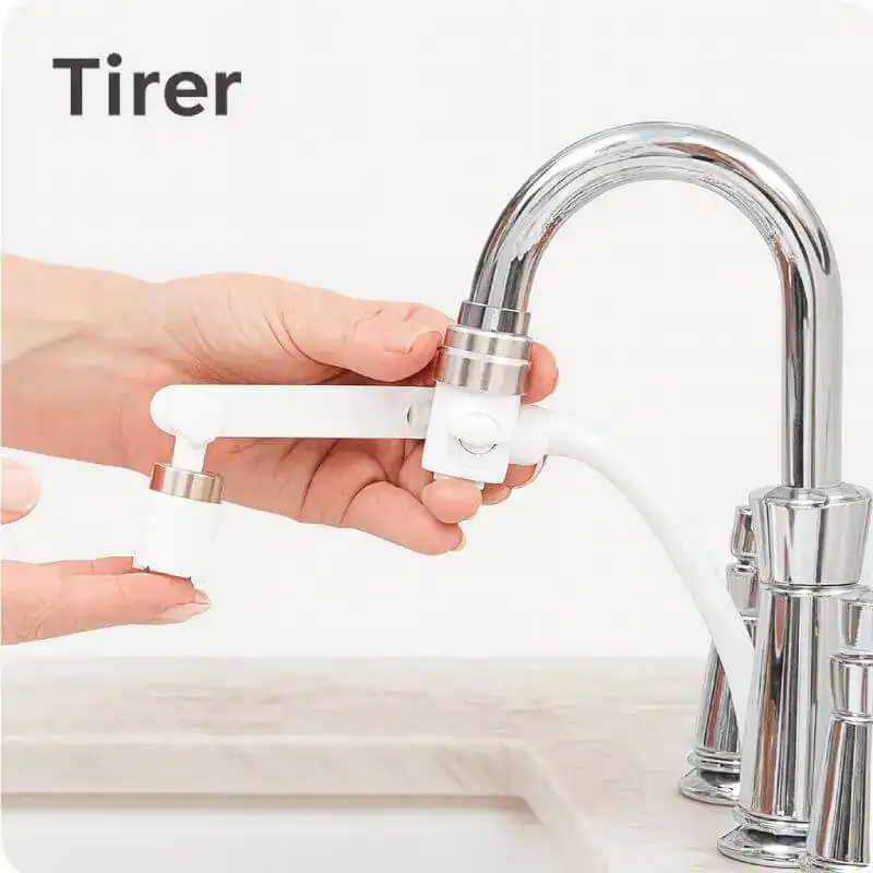 Tirer le jet du filtre vers le visage.