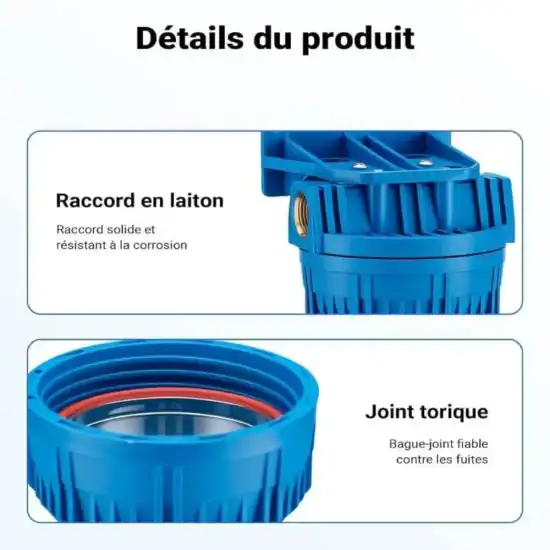 Filtre Anti calcaire 9 3/4 double Filtration du tartre, filtre