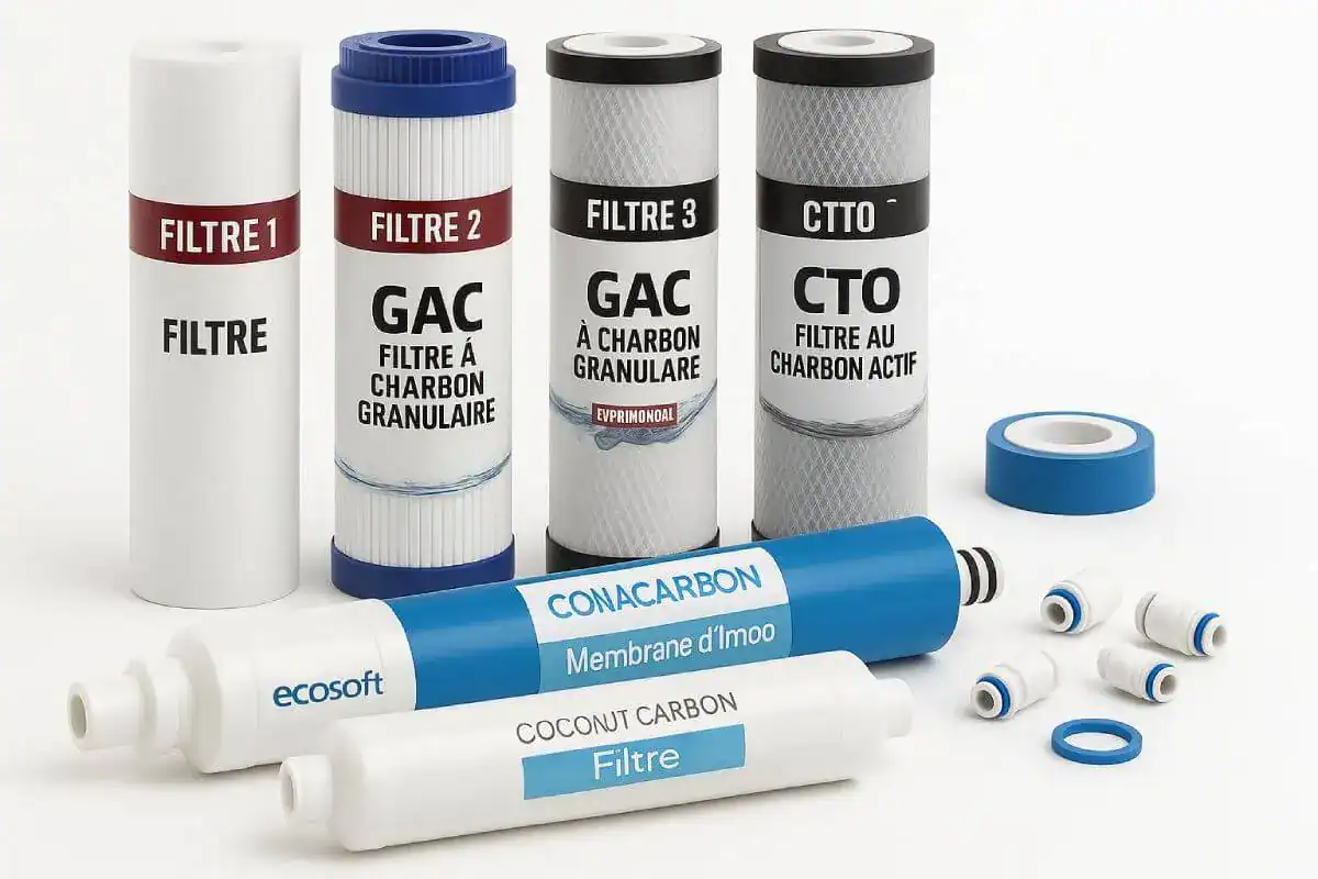 Kit de cartouches pour osmoseur domestique