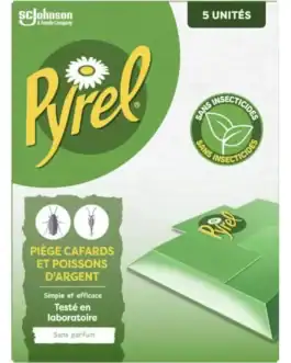 Piège écologique sans insecticide pour cafards et poissons d'argent, testé en laboratoire, sans parfum, efficace contre insectes nuisibles. Idéal pour une maison propre et saine.