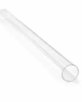Tube en verre transparent pour nettoyage, idéal pour applications industrielles et professionnelles. Compatible avec différents systèmes de nettoyage et de désinfection.