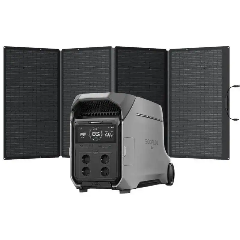 Panneau Solaire Portable. - Boutique Diproclean Panneau solaire portable avec générateur pour autonomie énergétique. Idéal pour camping, extérieur, voyage. Énergie renouvelable, écologique, pratique pour toute activité en plein air.