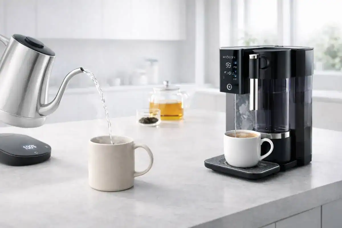 Cuisine moderne avec un osmoseur sur comptoir de Waterdrop