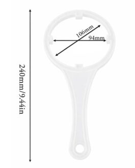 Dimensions de la clé pour ouvrir la cuve de l'osmoseur.