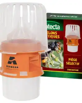 Piège à frelons asiatiques réutilisable, sans insecticide, idéal pour jardin et terrasse, facile à utiliser pour éliminer efficacement ces nuisibles.