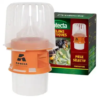 Piège à frelons asiatiques réutilisable, sans insecticide, idéal pour jardin et terrasse, facile à utiliser pour éliminer efficacement ces nuisibles.