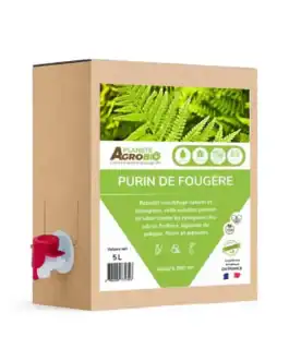 Bidon de purin de fougère biologique 1,5 L, idéal pour fertiliser et protéger vos plantes, arbres et arbustes contre les ravageurs, en utilisant un engrais naturel et écologique.