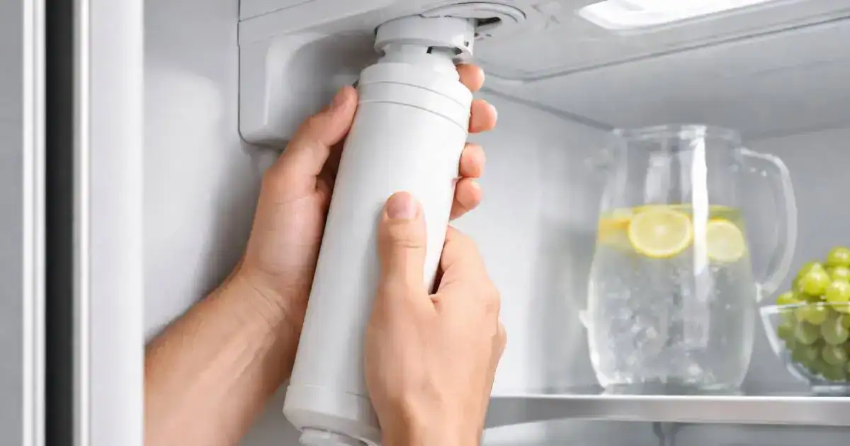 Remplacement du filtre &agrave; eau dans un r&eacute;frig&eacute;rateur am&eacute;ricain