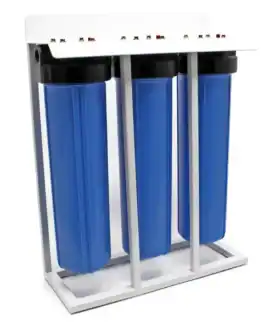 Filtre station d'eau Big 20 Pouces avec sédiments et charbon actif, idéal pour purifier l'eau de ville. Facile à installer et à entretenir pour une eau plus saine.