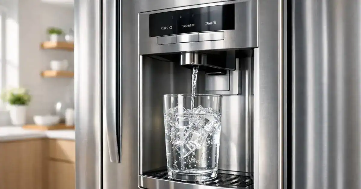 R&eacute;frig&eacute;rateur am&eacute;ricain avec distributeur d&rsquo;eau fra&icirc;che et gla&ccedil;ons