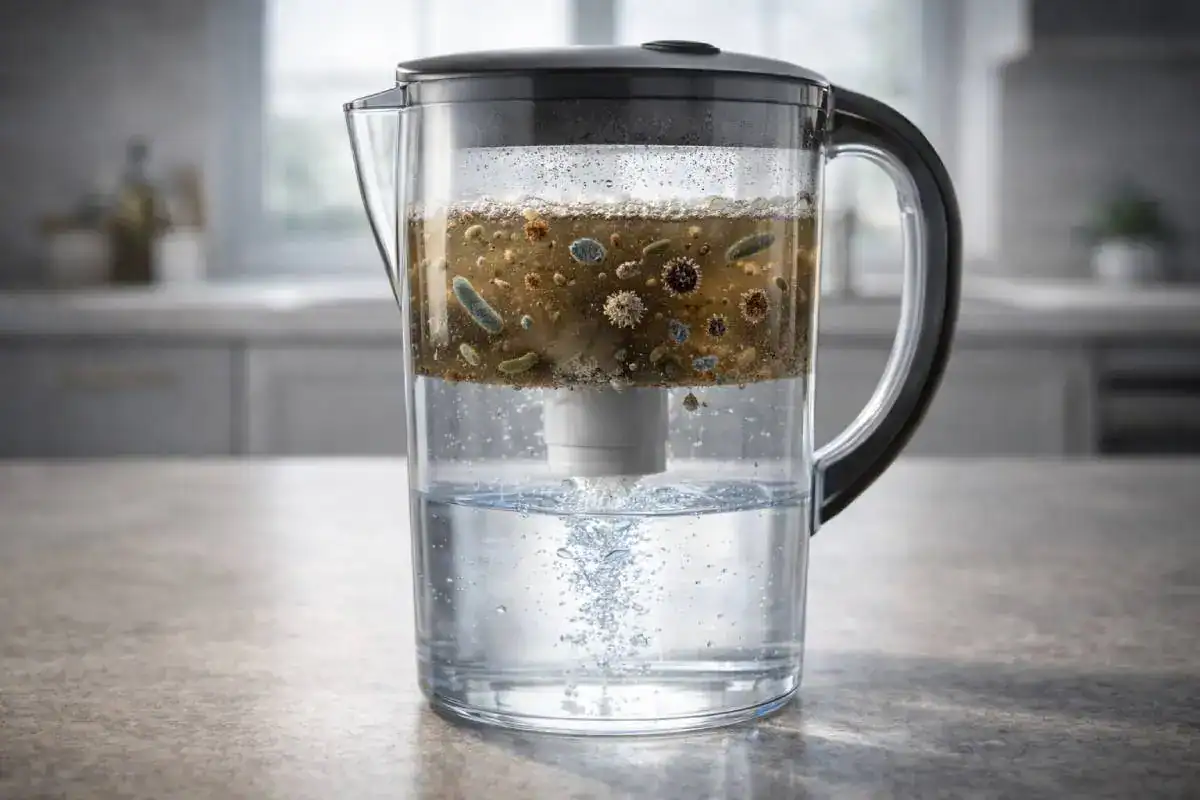 Carafe filtrante inefficace