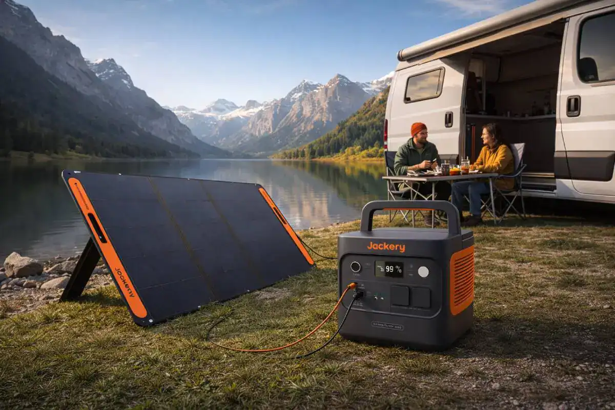 Recharge solaire panneau SolarSaga 200W avec station Jackery