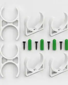 Support pour cartouche 10X2 pouces, idéal pour réfrigérateur et osmoseur, lot de 6 pièces, fixation sécurisée, accessoires de plomberie.